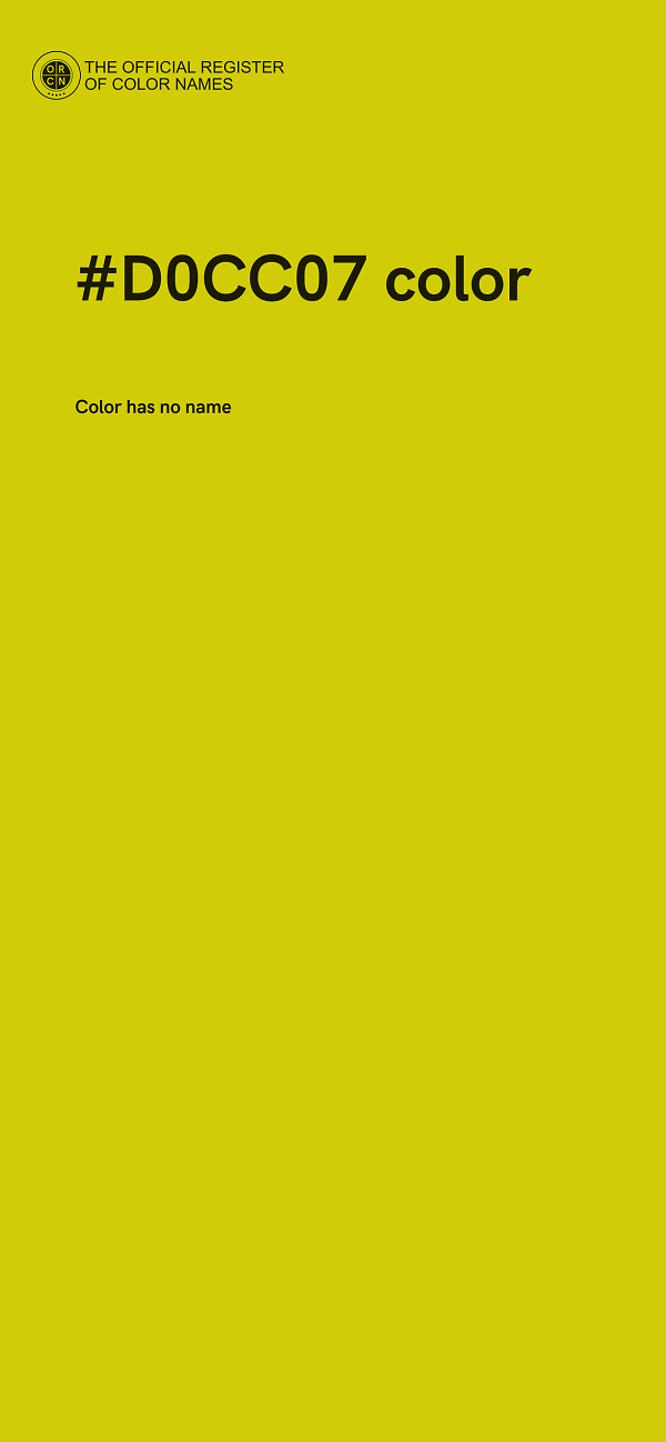 #D0CC07 color image