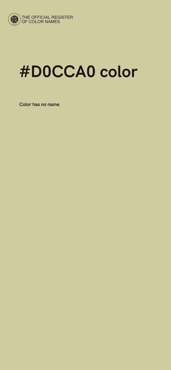 #D0CCA0 color image