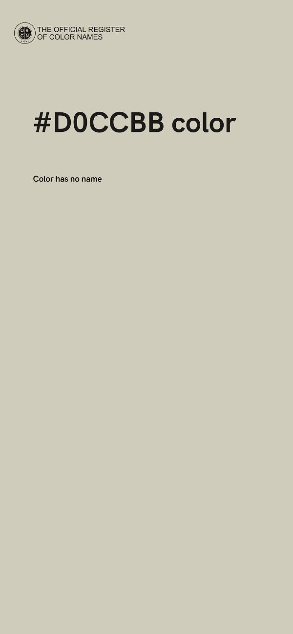 #D0CCBB color image