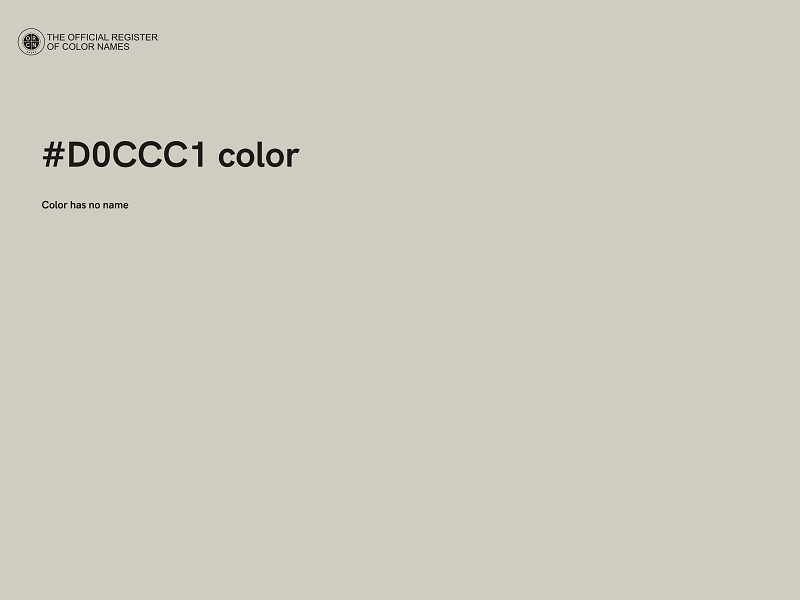 #D0CCC1 color image