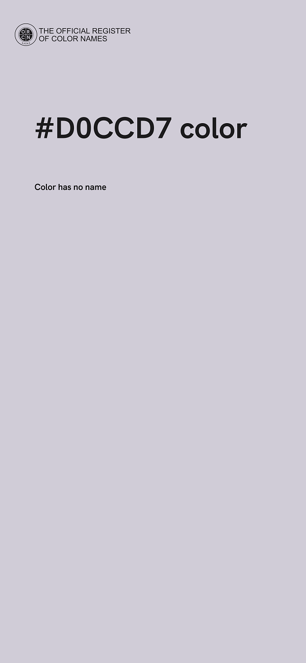 #D0CCD7 color image