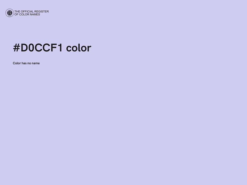 #D0CCF1 color image