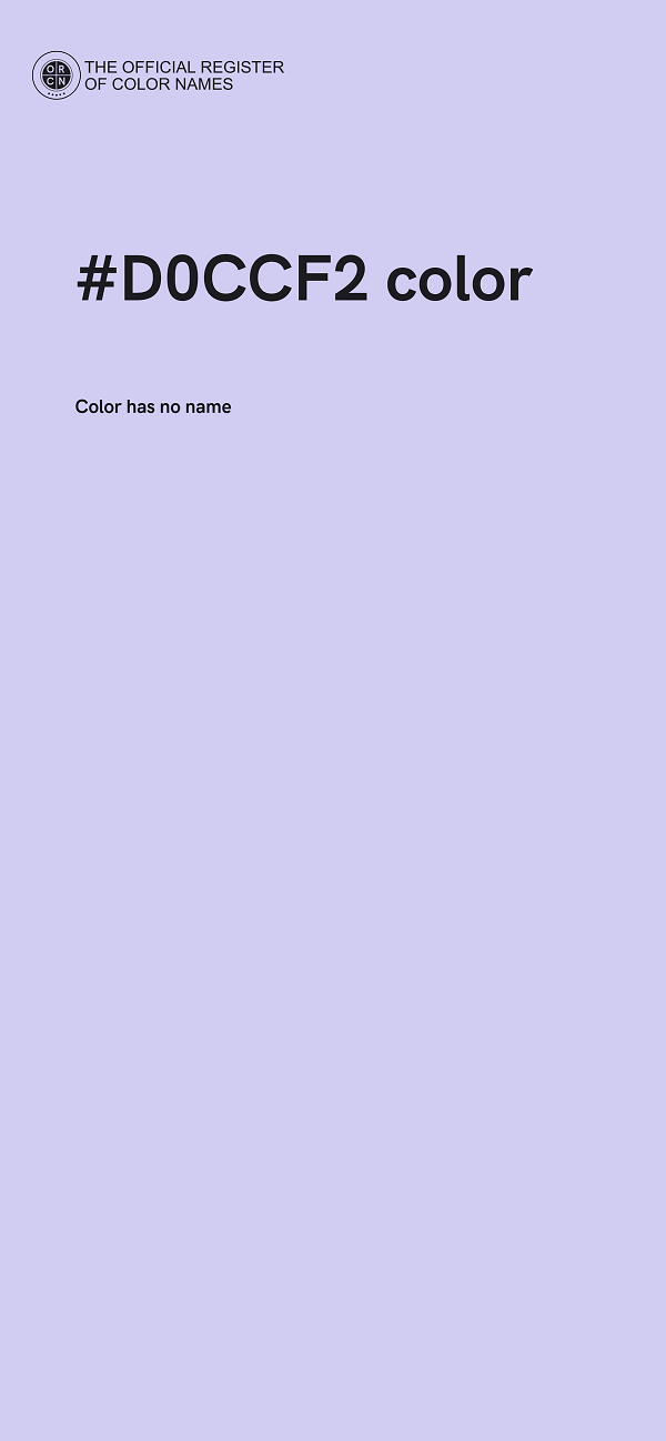 #D0CCF2 color image