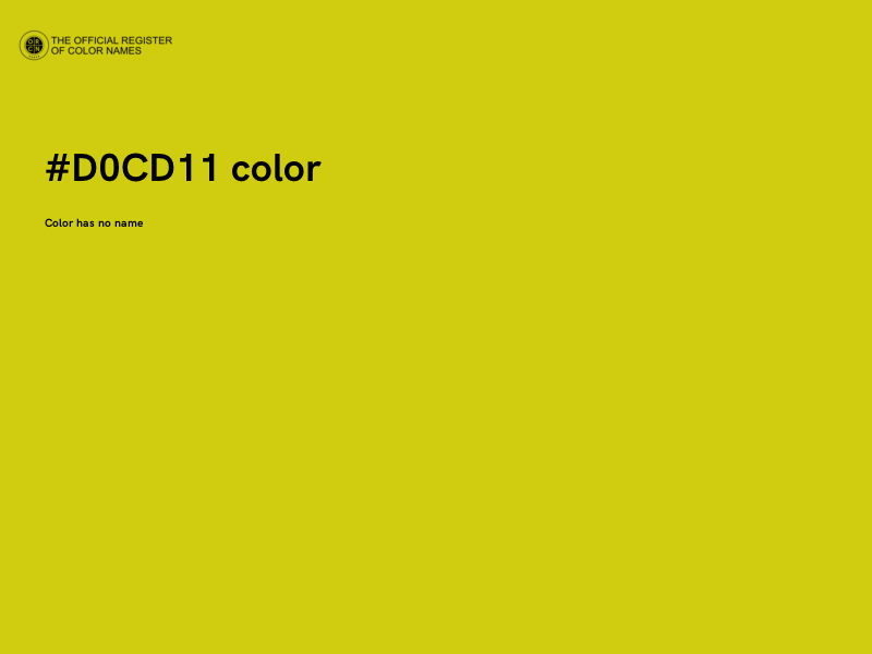 #D0CD11 color image
