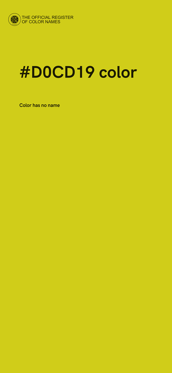 #D0CD19 color image