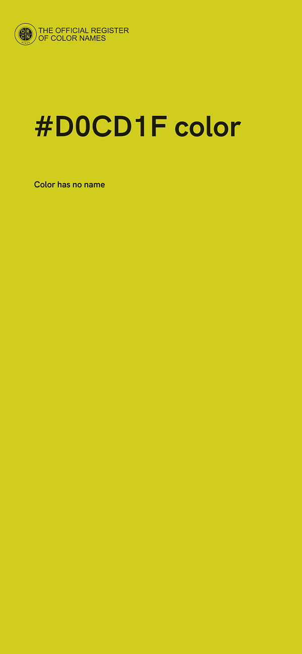 #D0CD1F color image