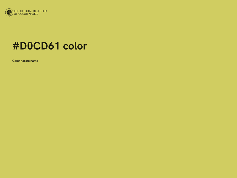 #D0CD61 color image