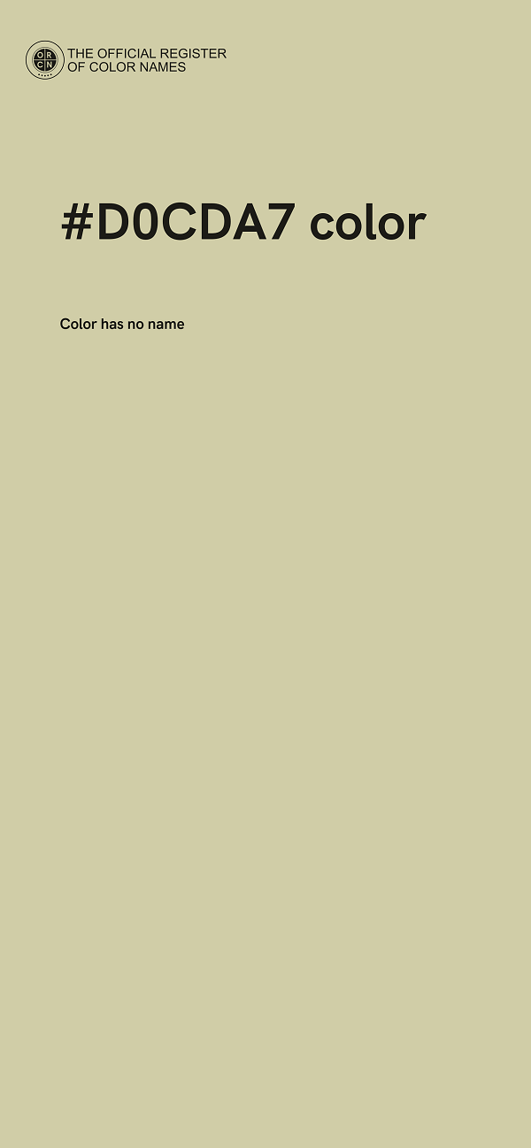 #D0CDA7 color image