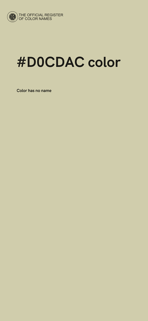 #D0CDAC color image