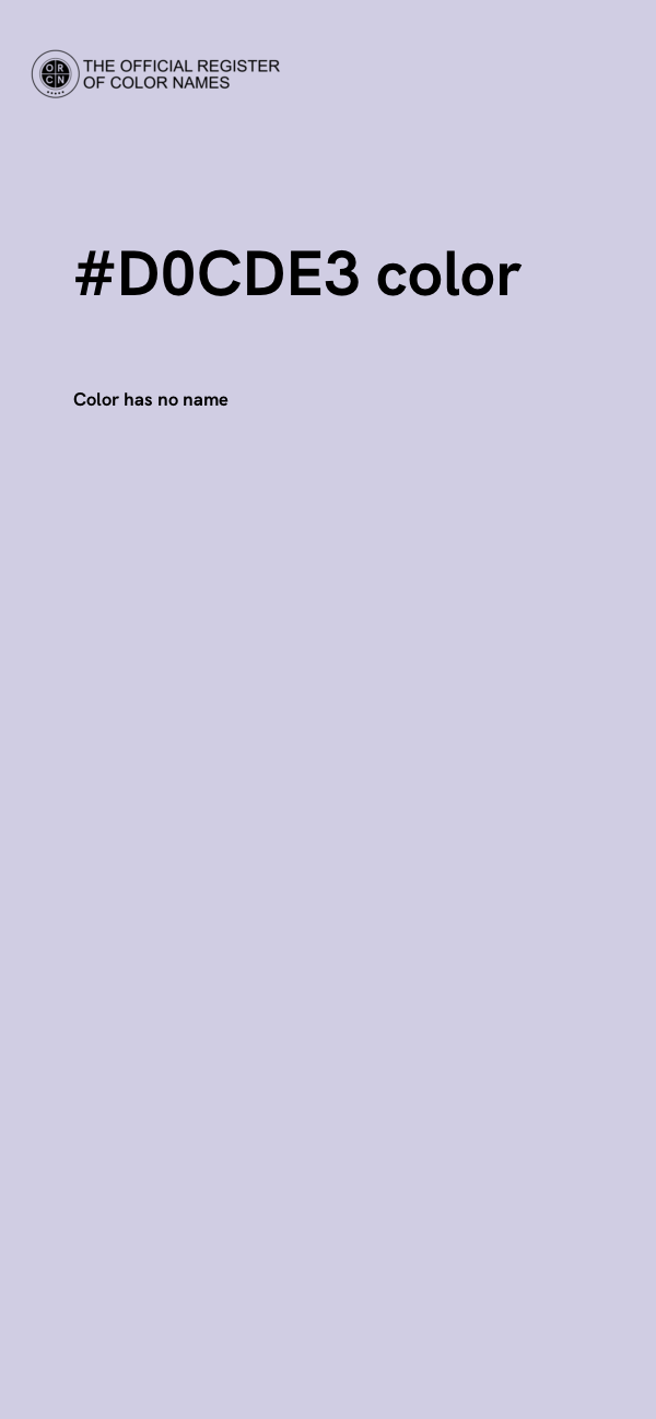 #D0CDE3 color image