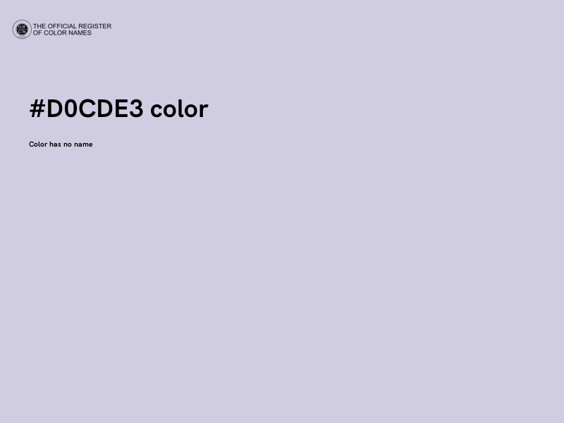 #D0CDE3 color image