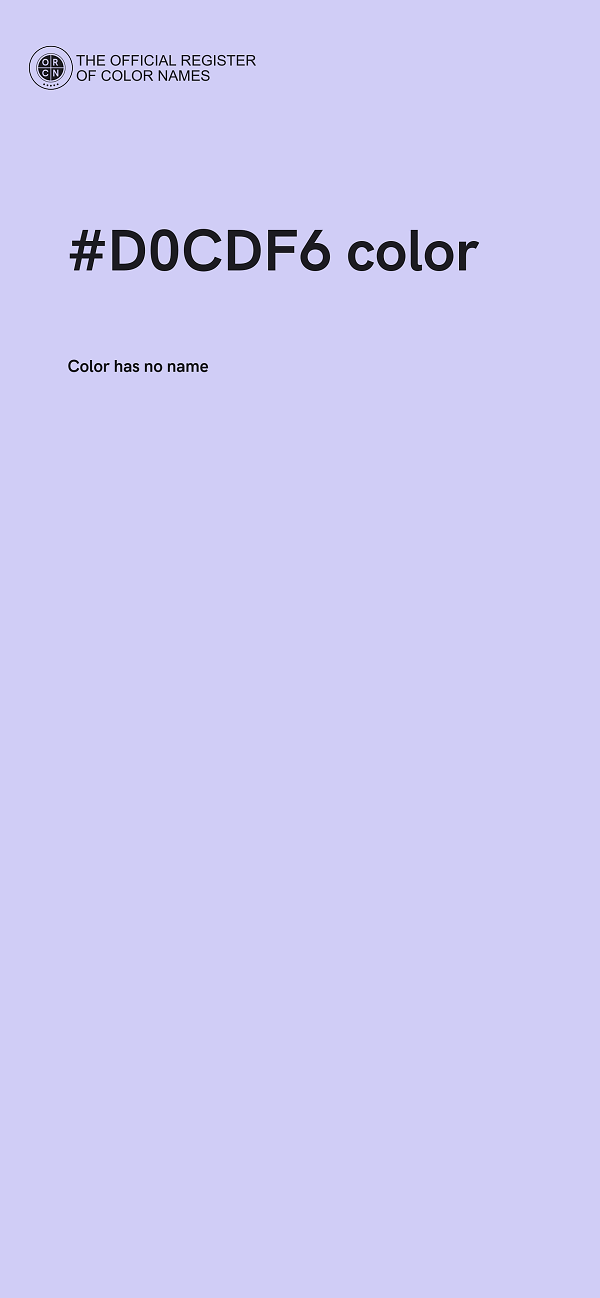 #D0CDF6 color image