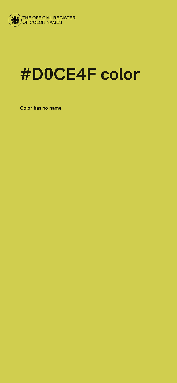 #D0CE4F color image