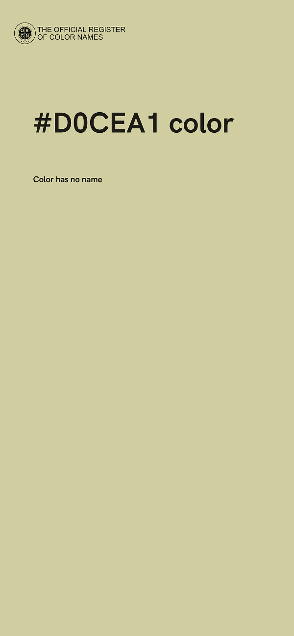 #D0CEA1 color image