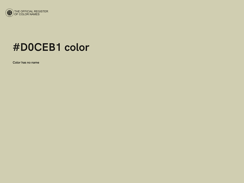 #D0CEB1 color image