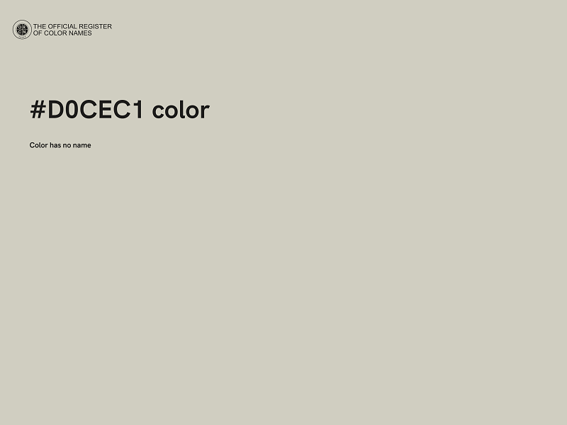 #D0CEC1 color image