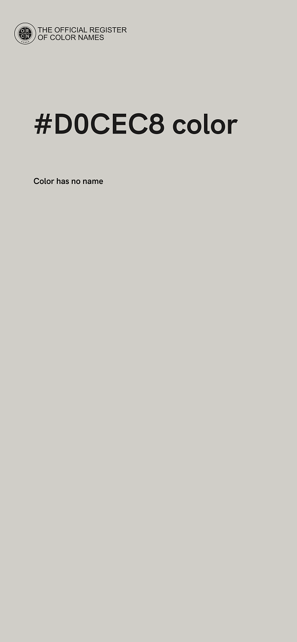 #D0CEC8 color image