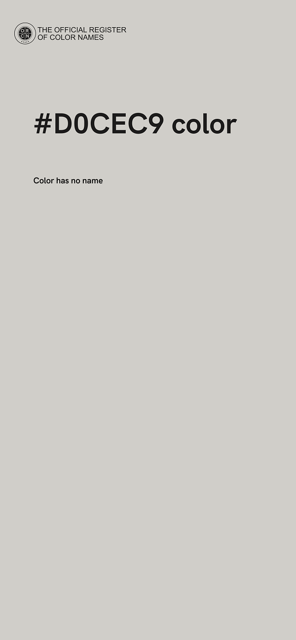 #D0CEC9 color image