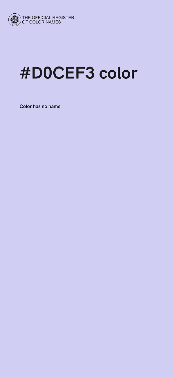 #D0CEF3 color image