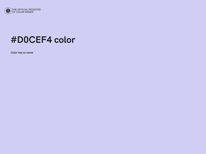 #D0CEF4 color image