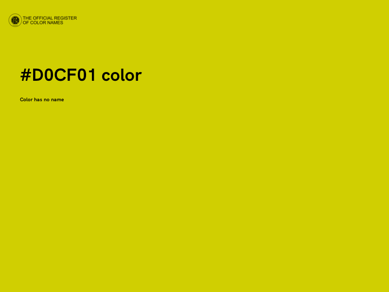 #D0CF01 color image
