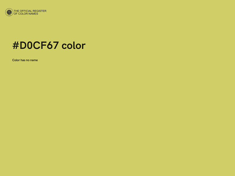 #D0CF67 color image