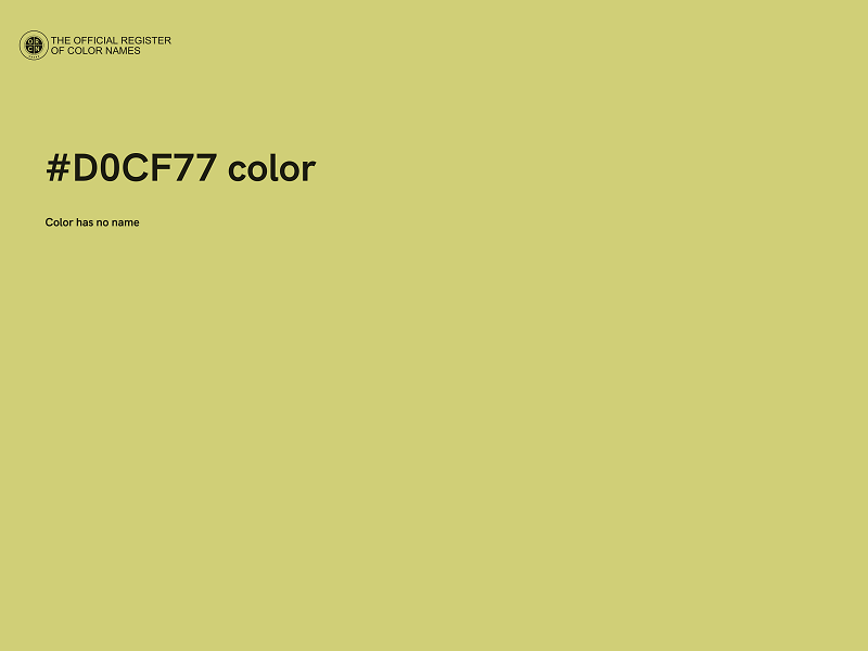 #D0CF77 color image