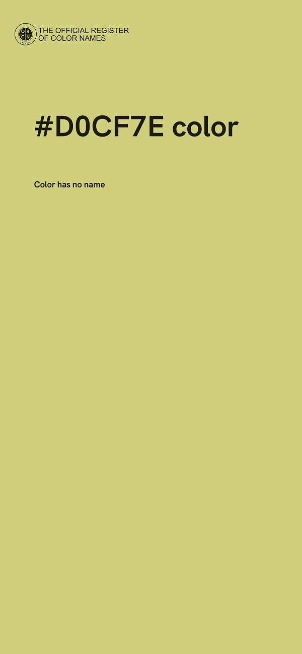 #D0CF7E color image