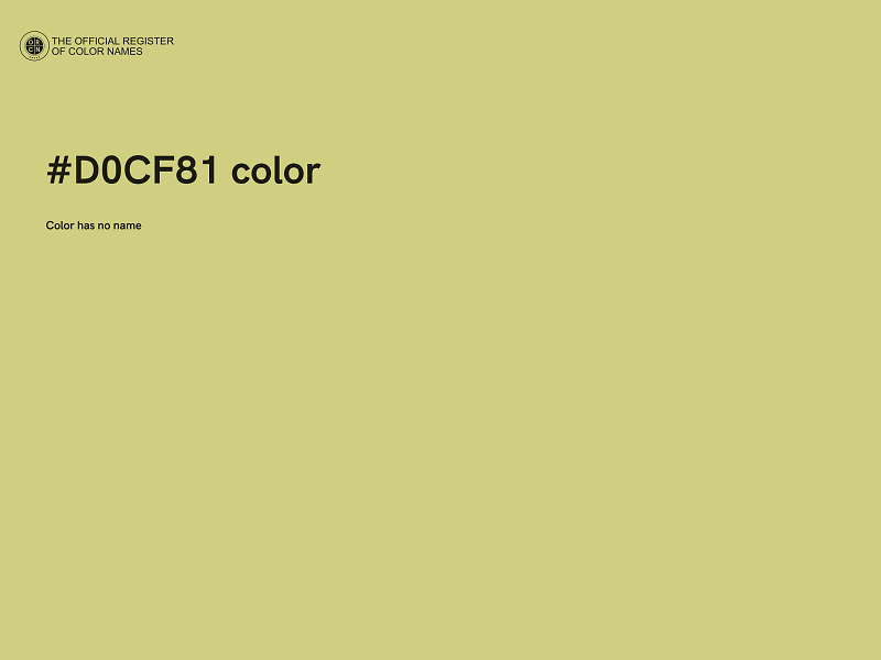 #D0CF81 color image