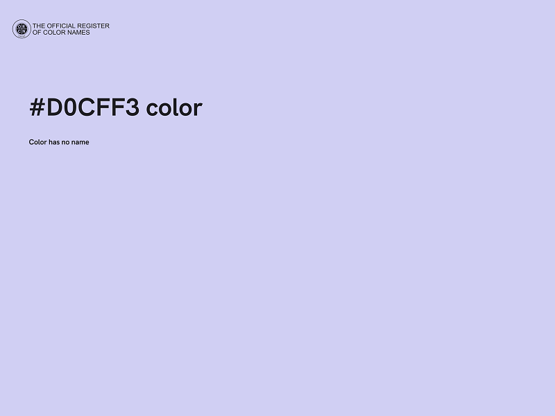 #D0CFF3 color image