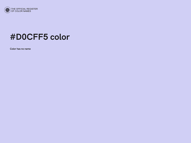 #D0CFF5 color image