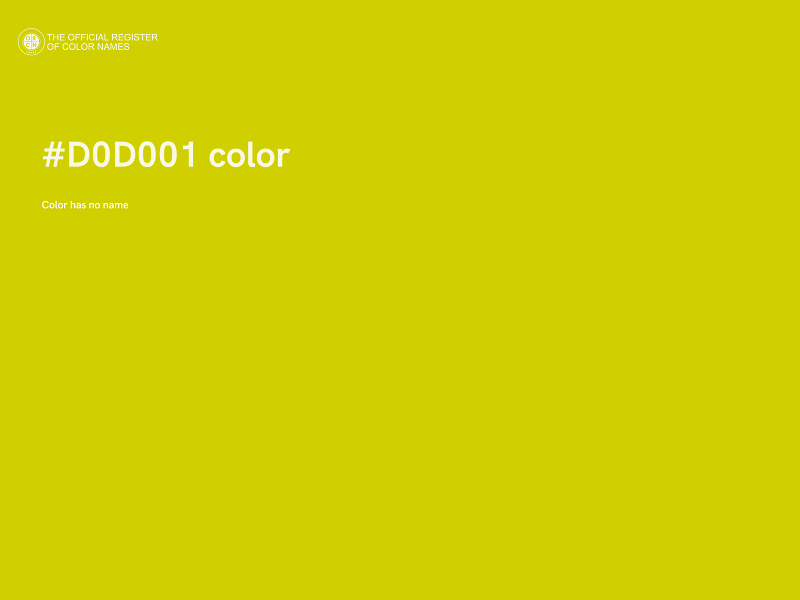 #D0D001 color image