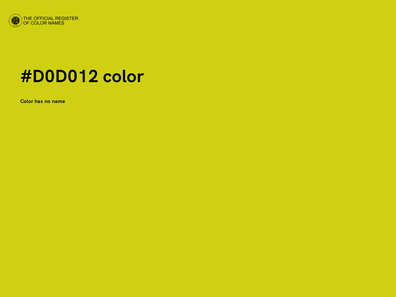 #D0D012 color image