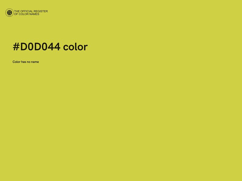 #D0D044 color image