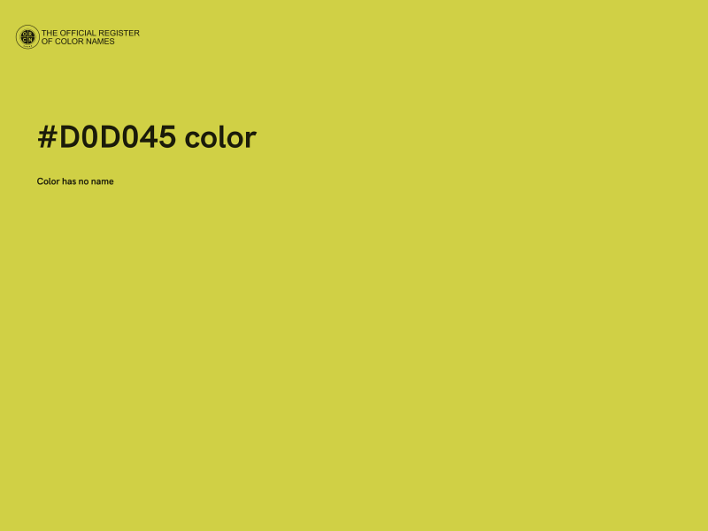 #D0D045 color image