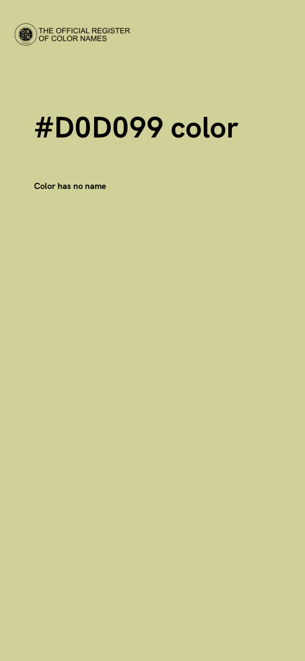 #D0D099 color image