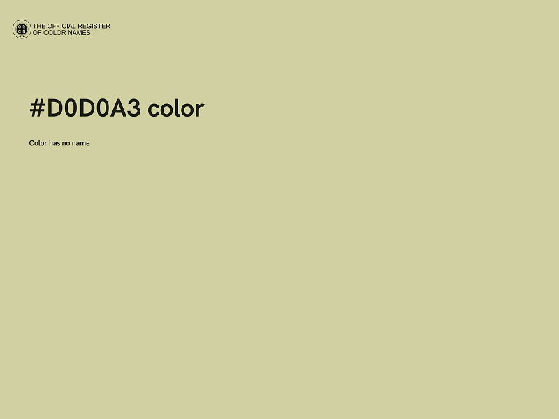 #D0D0A3 color image