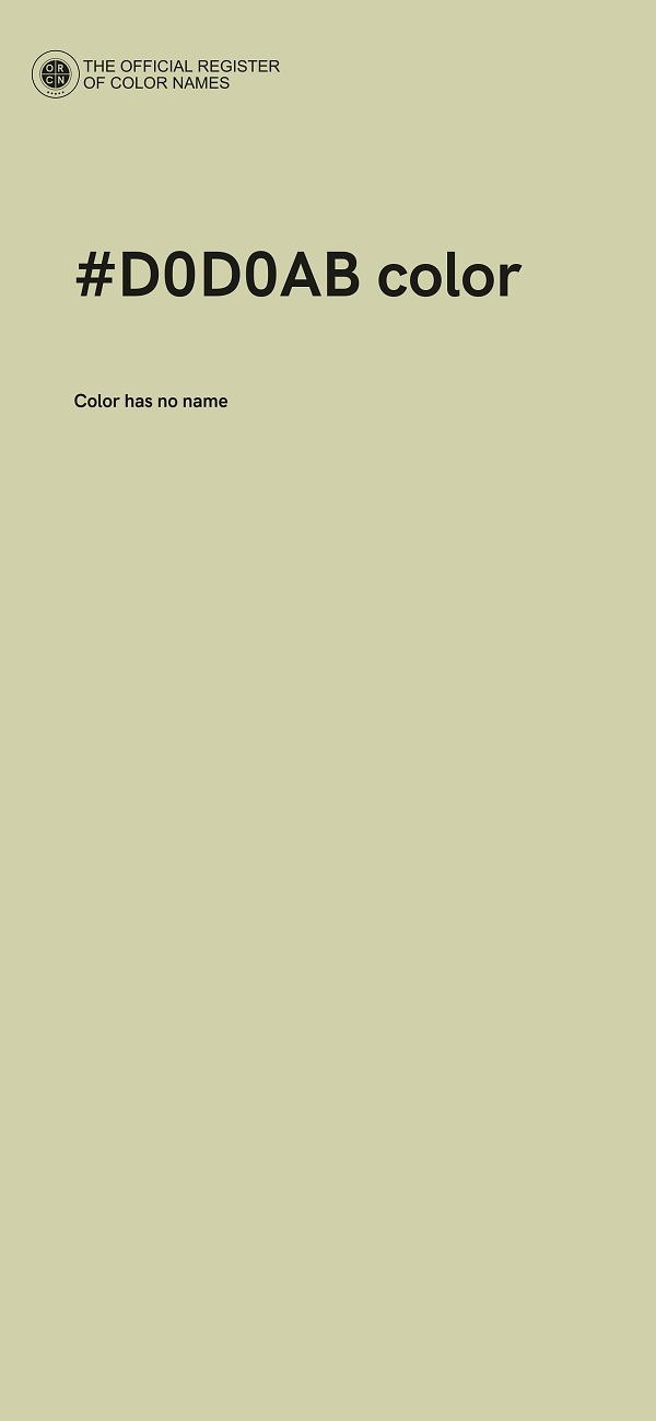 #D0D0AB color image