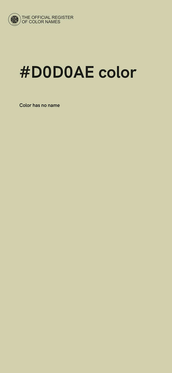 #D0D0AE color image
