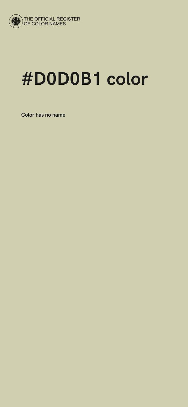 #D0D0B1 color image