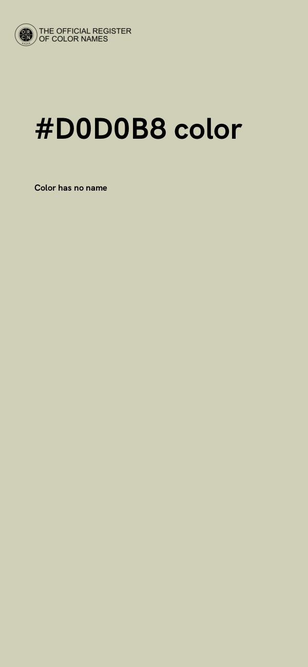 #D0D0B8 color image