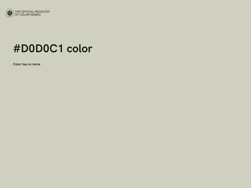 #D0D0C1 color image