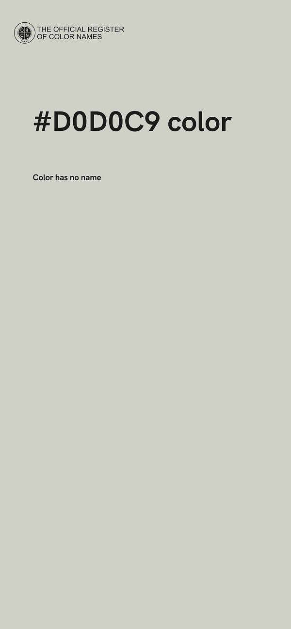 #D0D0C9 color image