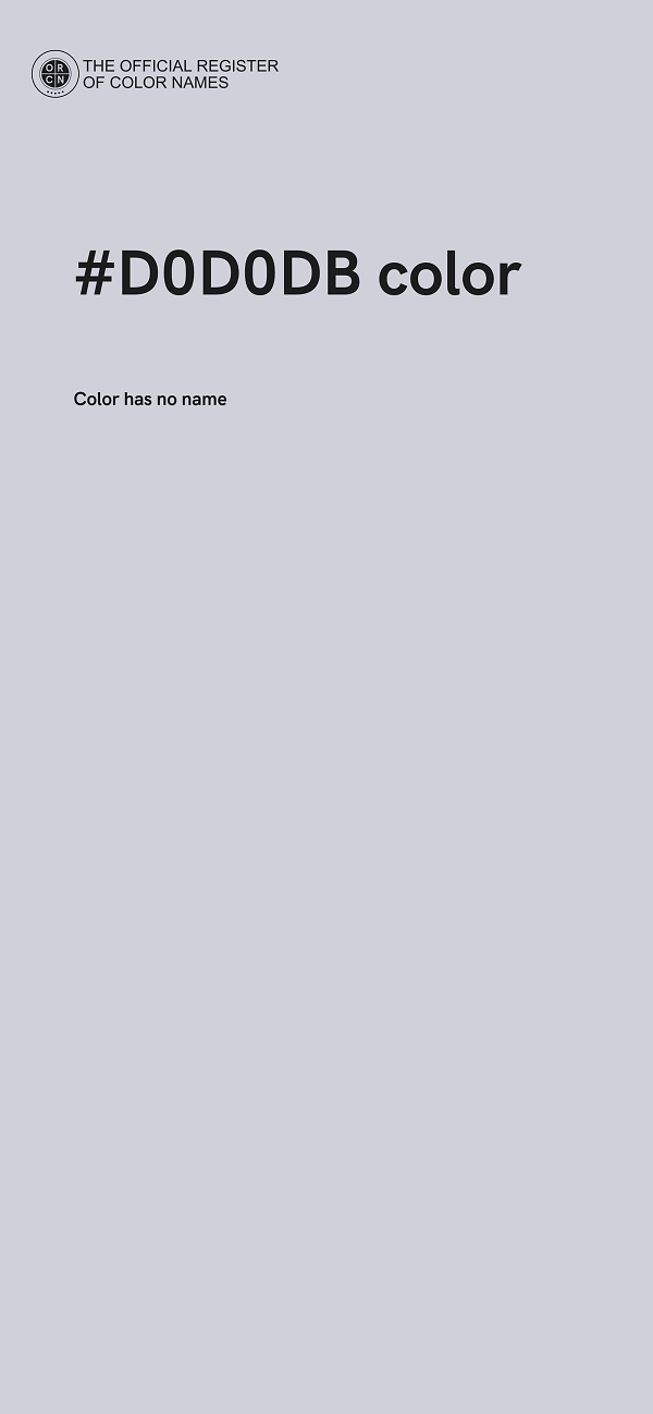 #D0D0DB color image
