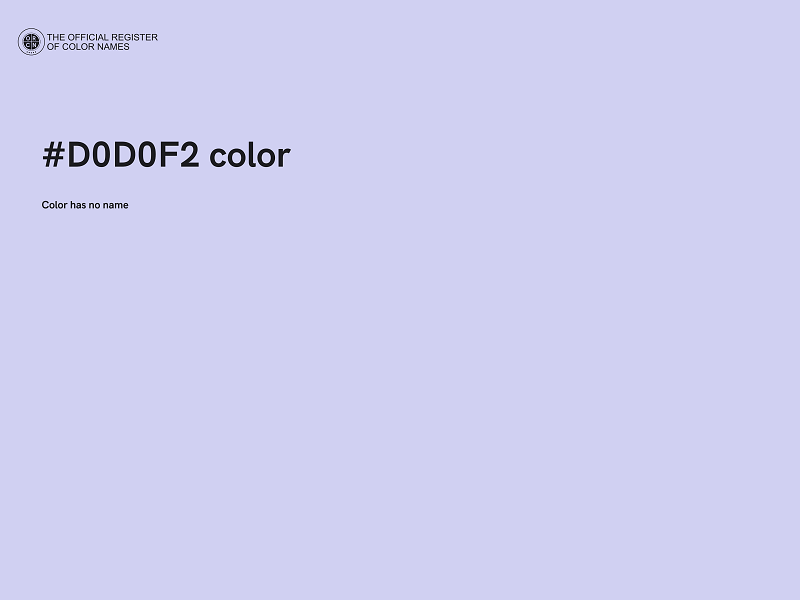 #D0D0F2 color image