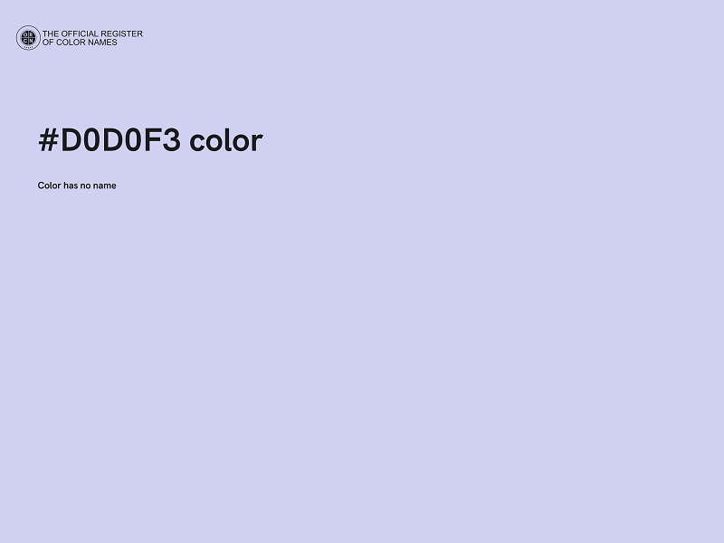 #D0D0F3 color image