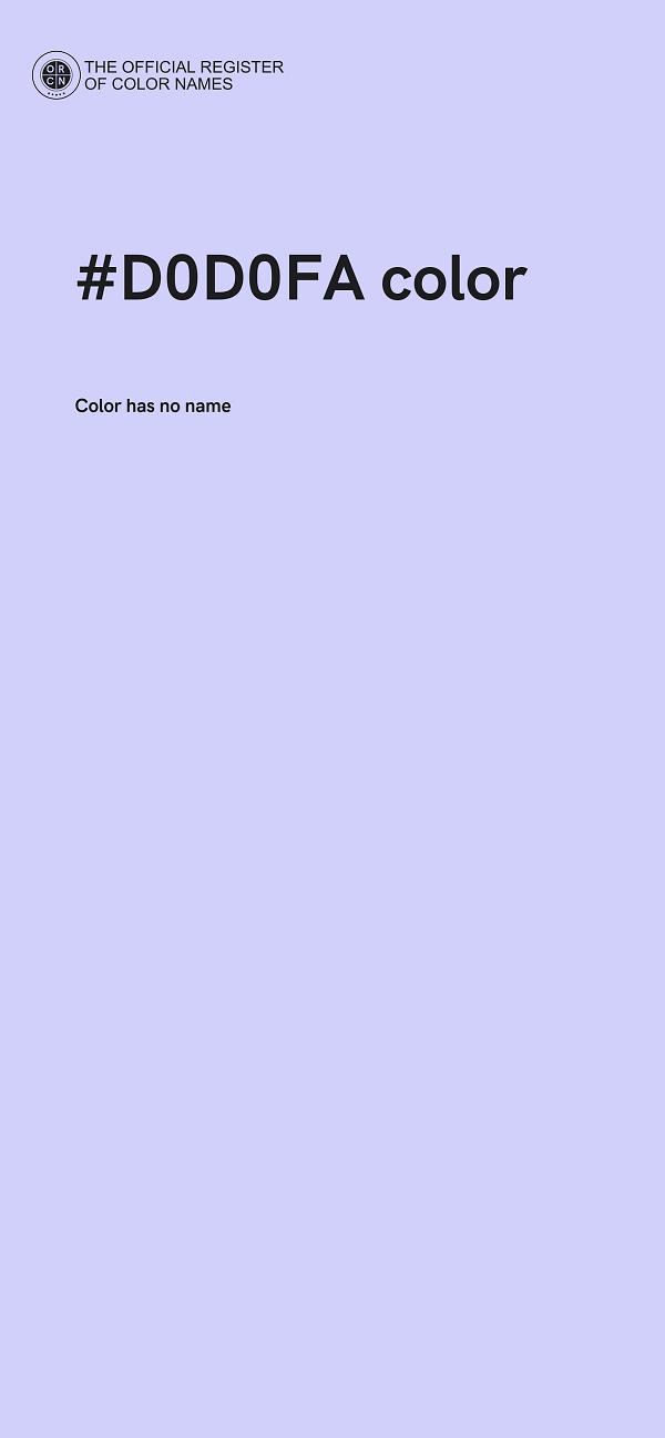 #D0D0FA color image