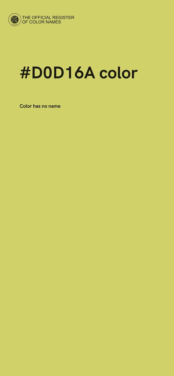 #D0D16A color image