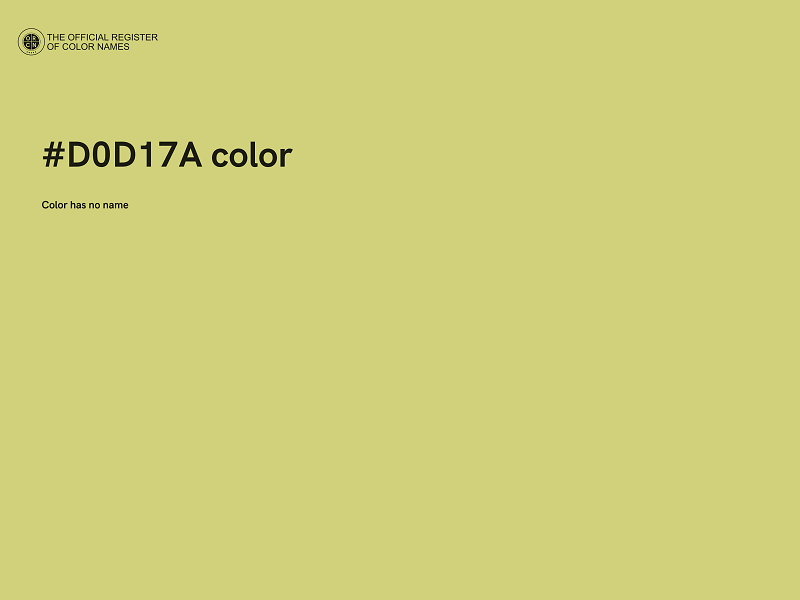 #D0D17A color image