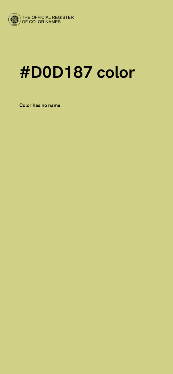 #D0D187 color image
